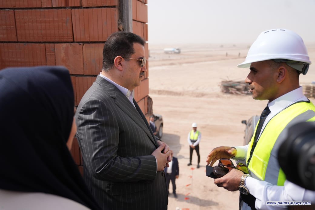 السوداني يجري زيارة ميدانية إلى موقع مشروع مدينة الجواهري